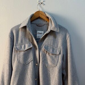 Abercrombie & Fitch Heather Gray Utility Jacket